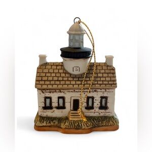 Lefton Old Point Loma CA Lighthouse Ceramic Figurine Ornament